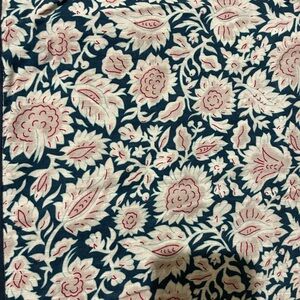 Pair bright floral Anthropologie shams, standard size